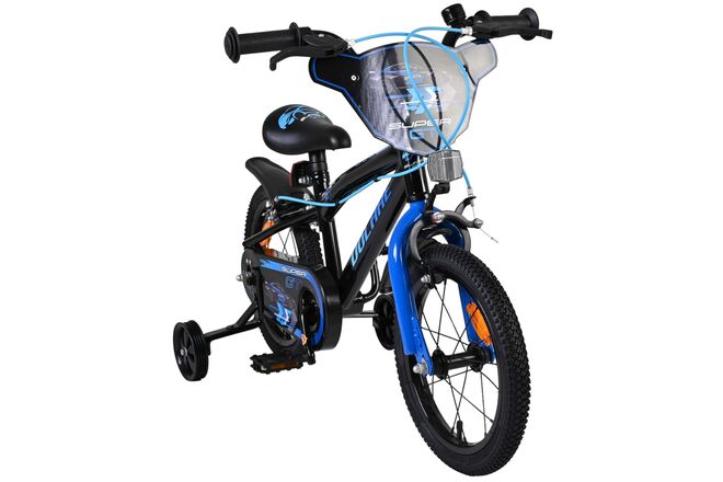 Volare Super GT Children's Bicycle - Boys - 14 inch - Blue - Two hand brakes