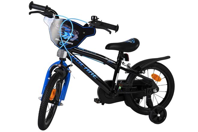 Volare Super GT Children's Bicycle - Boys - 14 inch - Blue - Two hand brakes