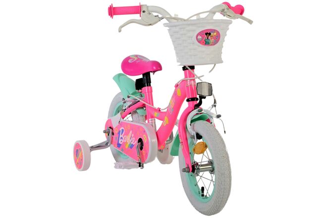 Barbie Children's bike - Girls - 12 inch - Pink - Two Hand Brakes