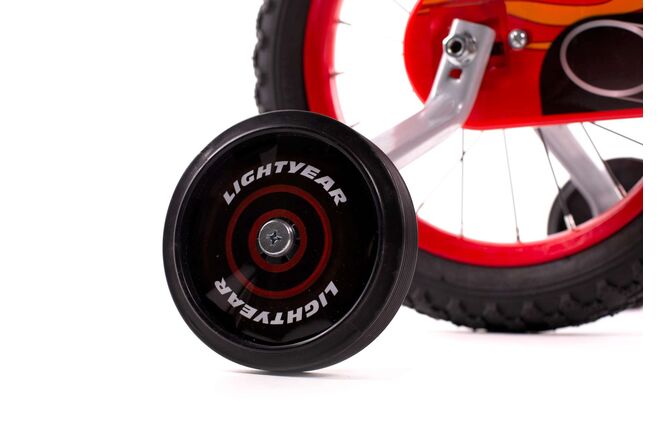Rower dziecięcy Disney Cars – dla chłopców – 14 cali – czerwony – dwa hamulce ręczne