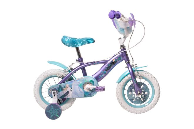 Rower dziecięcy Disney Frozen 2 – dziewczęcy – 12 cali – niebieski/fioletowy – dwa hamulce ręczne