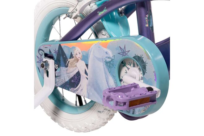 Rower dziecięcy Disney Frozen 2 – dziewczęcy – 12 cali – niebieski/fioletowy – dwa hamulce ręczne