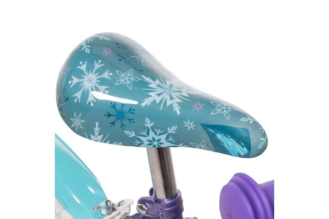 Rower dziecięcy Disney Frozen 2 – dziewczęcy – 12 cali – niebieski/fioletowy – dwa hamulce ręczne