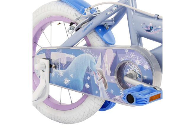 Rower dziecięcy Disney Frozen 2 – dziewczęcy – 14 cali – niebieski/fioletowy – dwa hamulce ręczne