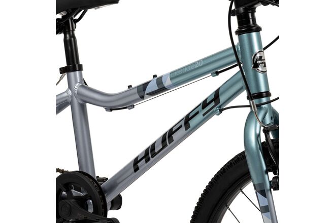 Literide Kinderfiets - Jongens - 20 inch - Turquoise/Zilver - Twee handremmen
