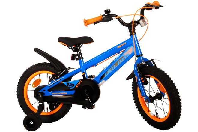 Volare Rocky Children's Bicycle - Boys - 14 inch - Blue - Two handbrakes