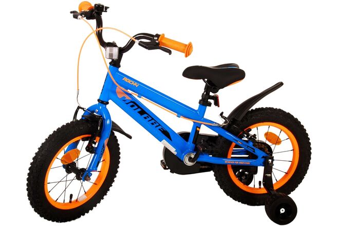 Volare Rocky Children's Bicycle - Boys - 14 inch - Blue - Two handbrakes