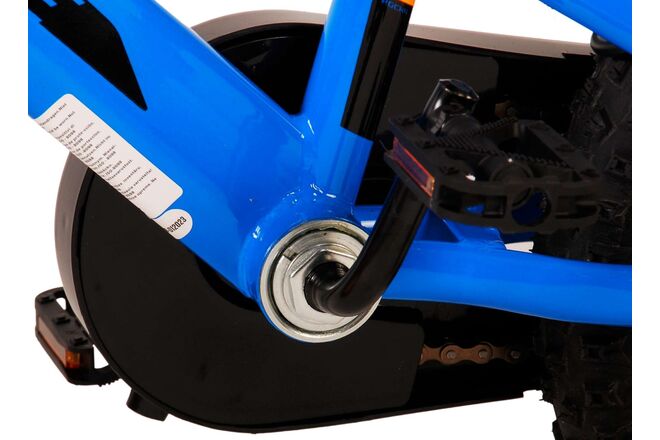 Volare Rocky Children's Bicycle - Boys - 14 inch - Blue - Two handbrakes