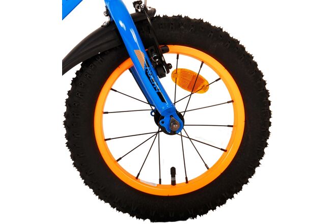 Volare Rocky Children's Bicycle - Boys - 14 inch - Blue - Two handbrakes