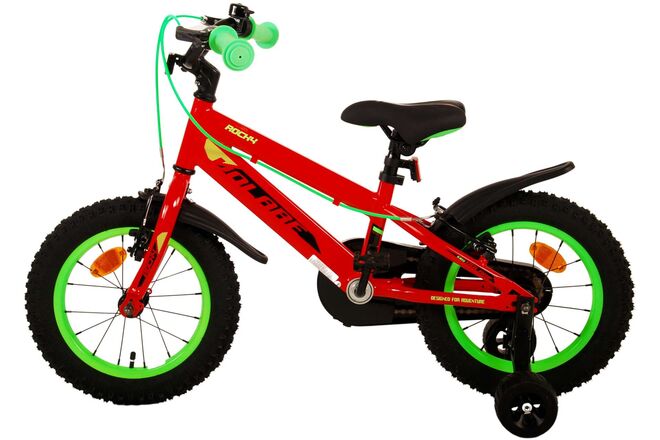 Volare Rocky Children's Bicycle - Boys - 14 inch - Red - Two handbrakes
