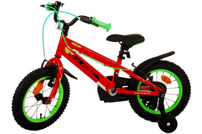 Volare Rocky Children's Bicycle - Boys - 14 inch - Red - Two handbrakes
