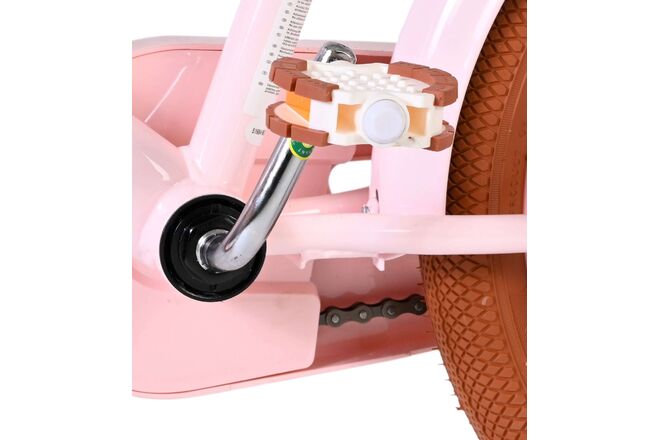 Volare Ashley Children's Bicycle - Girls - 16 inch - Pink - Two Hand Brakes