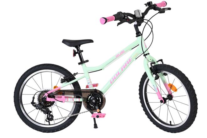 Volare Milano Kinderfiets - Meisjes - 18 inch - Nexus 3 - Mintgroen