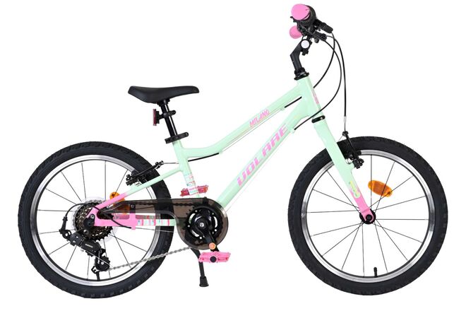 Volare Milano Kinderfiets - Meisjes - 18 inch - Nexus 3 - Mintgroen