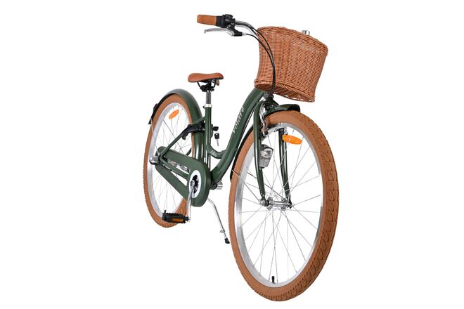 Rower dziecięcy Volare Ashley – dziewczęcy – 26 cali – zielony – Nexus 3 biegi