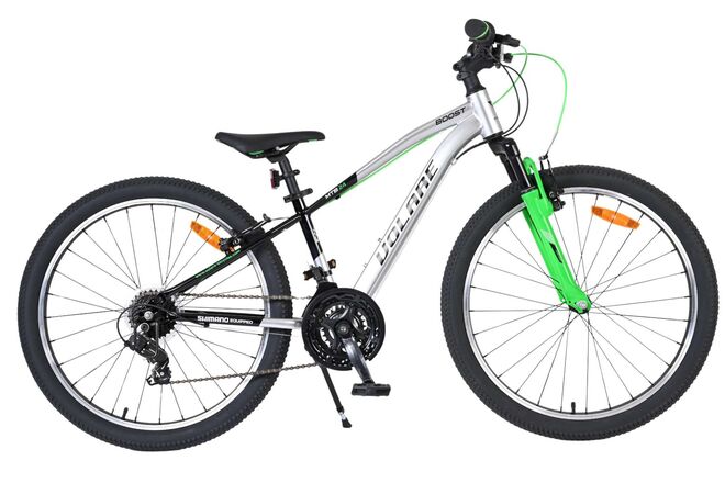 Volare Boost Kinderfiets - 24 inch - 21 Speed - Zilver/Groen
