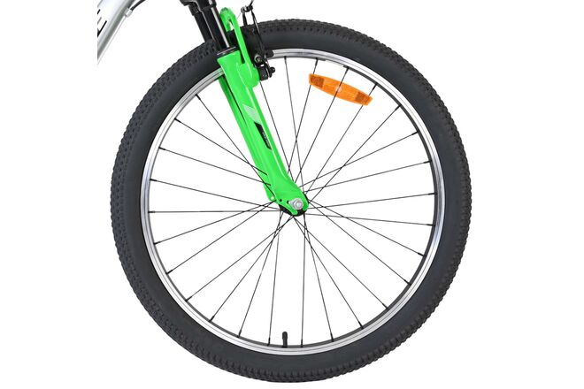 Volare Boost Kinderfiets - 24 inch - 21 Speed - Zilver/Groen