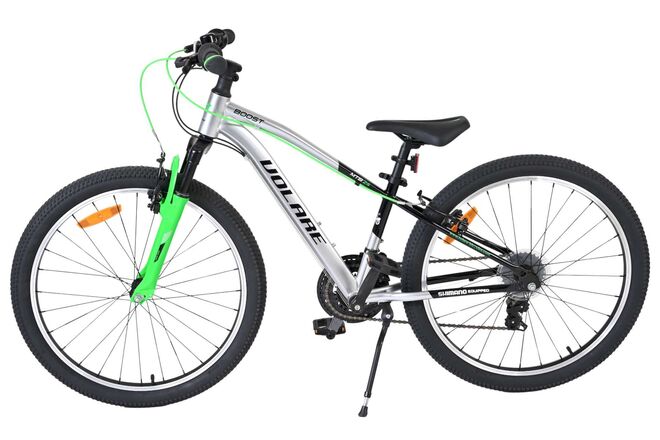 Volare Boost Kinderfiets - 24 inch - 21 Speed - Zilver/Groen