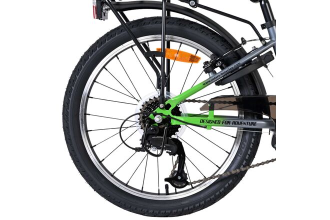 Volare Explorer Kinderfiets - 20 inch - 7 Speed - Donkergrijs