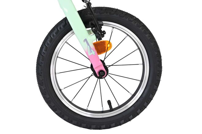Volare Milano Kinderfiets - Meisjes - 14 inch - Mintgroen