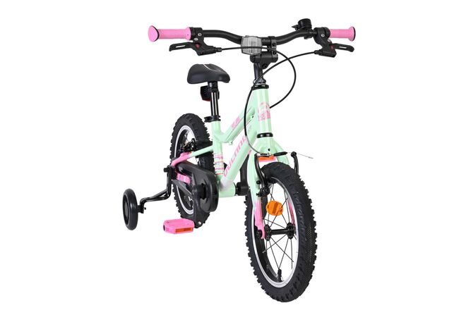 Volare Milano Kinderfiets - Meisjes - 14 inch - Mintgroen
