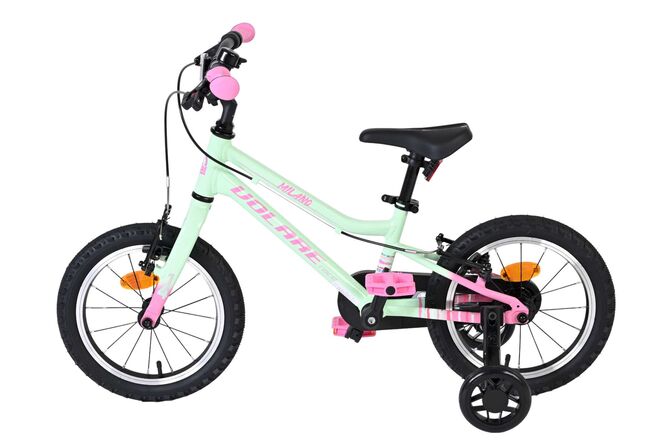 Volare Milano Kinderfiets - Meisjes - 14 inch - Mintgroen