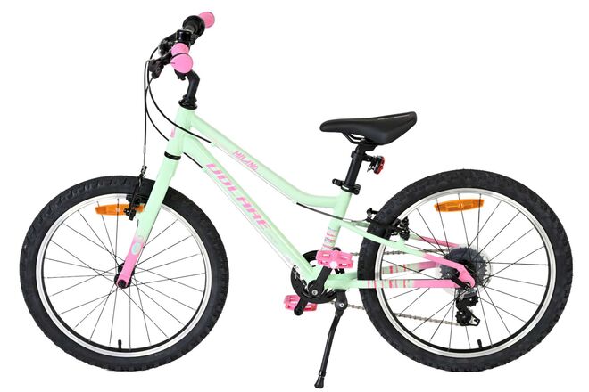 Volare Milano Kinderfiets - Meisjes - 20 inch - Mintgroen- 6-speed