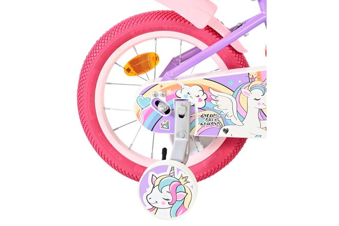 Volare Unicorn Kinderfiets - Meisjes - 14 inch - Paars [CLONE]