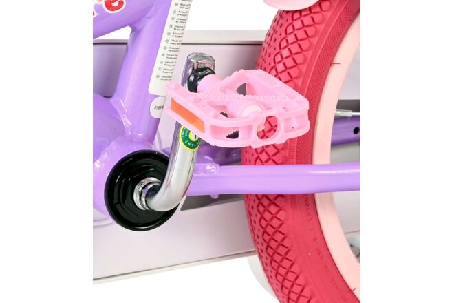Volare Unicorn Kinderfiets - Meisjes - 14 inch - Paars - Twee Handremmen [CLONE]