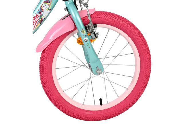 Volare Unicorn Kinderfiets - Meisjes - 16 inch - Groen - Twee Handremmen [CLONE]