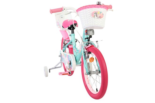 Volare Unicorn Kinderfiets - Meisjes - 16 inch - Groen - Twee Handremmen [CLONE]
