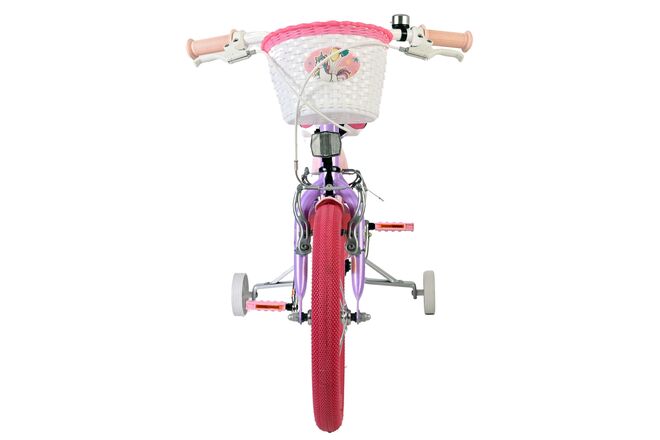 Volare Unicorn Kinderfiets - Meisjes - 16 inch - Paars - Twee Handremmen