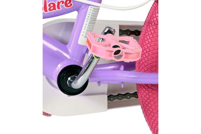 Volare Unicorn Kinderfiets - Meisjes - 16 inch - Paars - Twee Handremmen