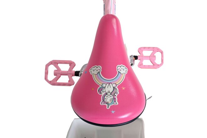 Volare Unicorn Kinderfiets - Meisjes - 16 inch - Roze - Twee Handremmen
