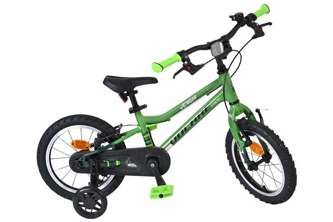 Volare Venom Kinderfiets - Jongens - 14 inch - Groen - Twee handremmen
