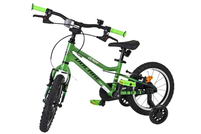 Volare Venom Kinderfiets - Jongens - 14 inch - Groen - Twee handremmen