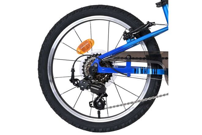 Volare Venom Kinderfiets - Jongens - 18 inch - Blauw - Twee handremmen