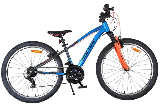 Volare Boost Kinderfiets - 24 inch - Blauw Grijs - 21 versnellingen