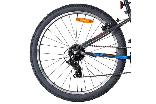 Volare Boost Kinderfiets - 24 inch - Blauw Grijs - 21 versnellingen