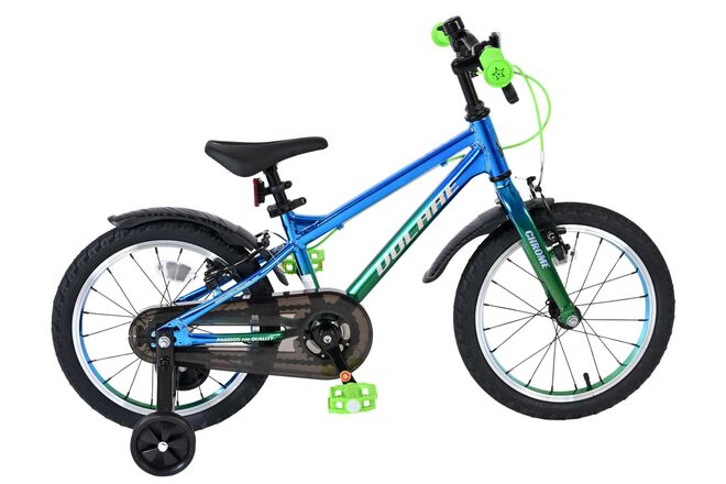 Volare Chrome Children's Bicycle - Boys - 16 inch - Blue Green - Two Hand Brakes