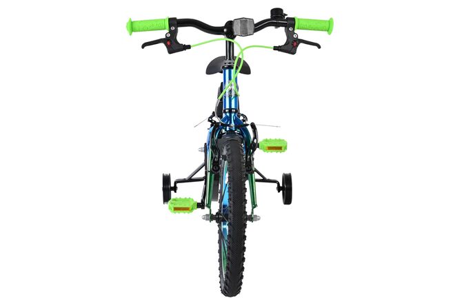 Volare Chrome Children's Bicycle - Boys - 16 inch - Blue Green - Two Hand Brakes