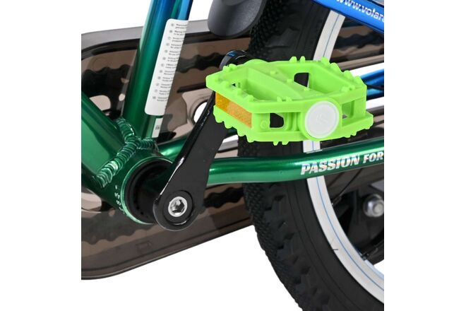 Volare Chrome Children's Bicycle - Boys - 16 inch - Blue Green - Two Hand Brakes