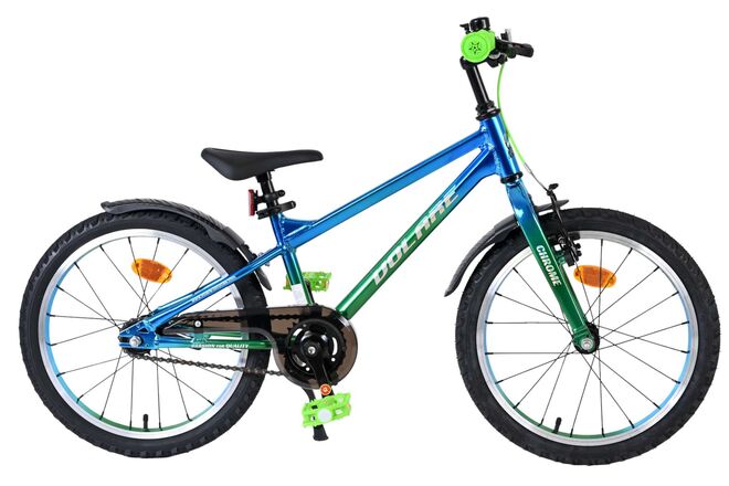 Volare Chrome Children's Bicycle - Boys - 18 inch - Blue Green