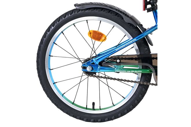 Volare Chrome Children's Bicycle - Boys - 18 inch - Blue Green
