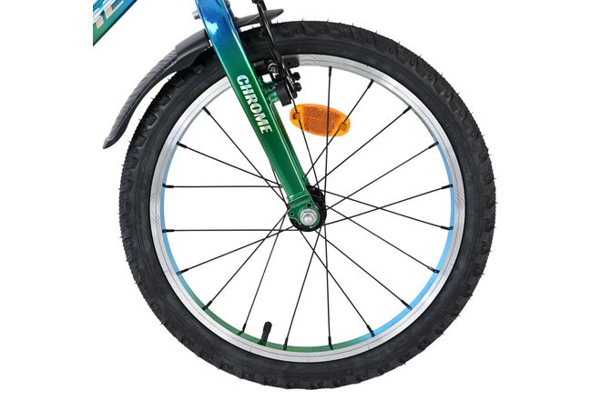 Volare Chrome Children's Bicycle - Boys - 18 inch - Blue Green
