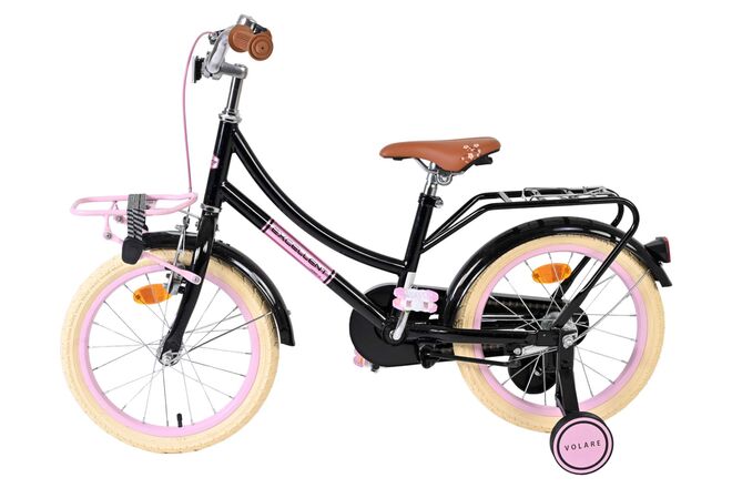 Volare Excellent Children's Bicycle - Girls - 16 inch - Black