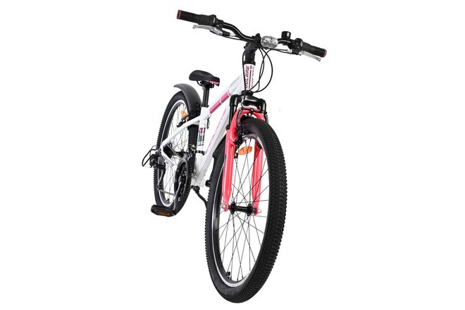 Volare XC Race Kids' Bike - 24 inch - White Pink - 21 gears