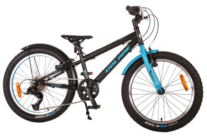 Volare Rocky børnecykel - 20 tommer - Blå Sort - 85% samlet - 6 gear - Prime Collection