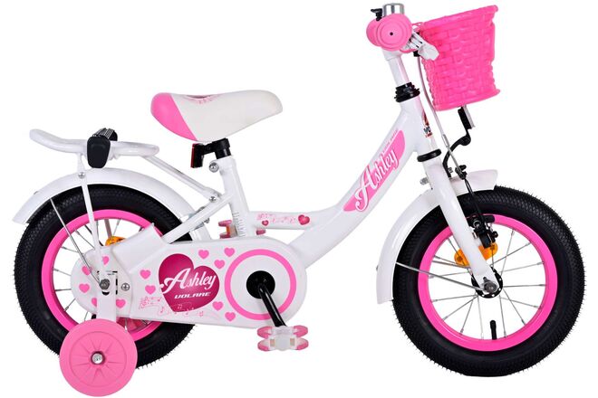 Volare Ashley Kinderfahrrad – Mädchen – 12 Zoll – Weiß