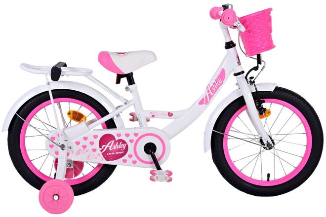 Volare Ashley Kinderfahrrad – Mädchen – 16 Zoll – Weiß